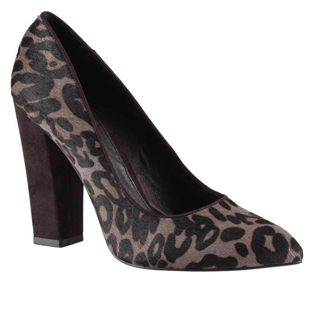 ALDO Gray Leopard Print Heels